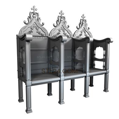 Church furniture (MBC_0005) 3D models for cnc